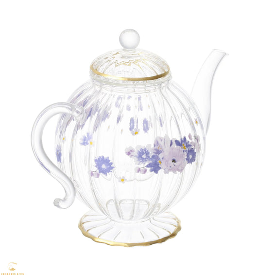 Arvo Ruffled Glass Teapot