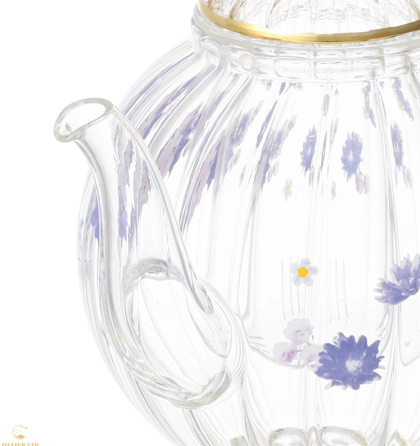 Arvo Ruffled Glass Teapot