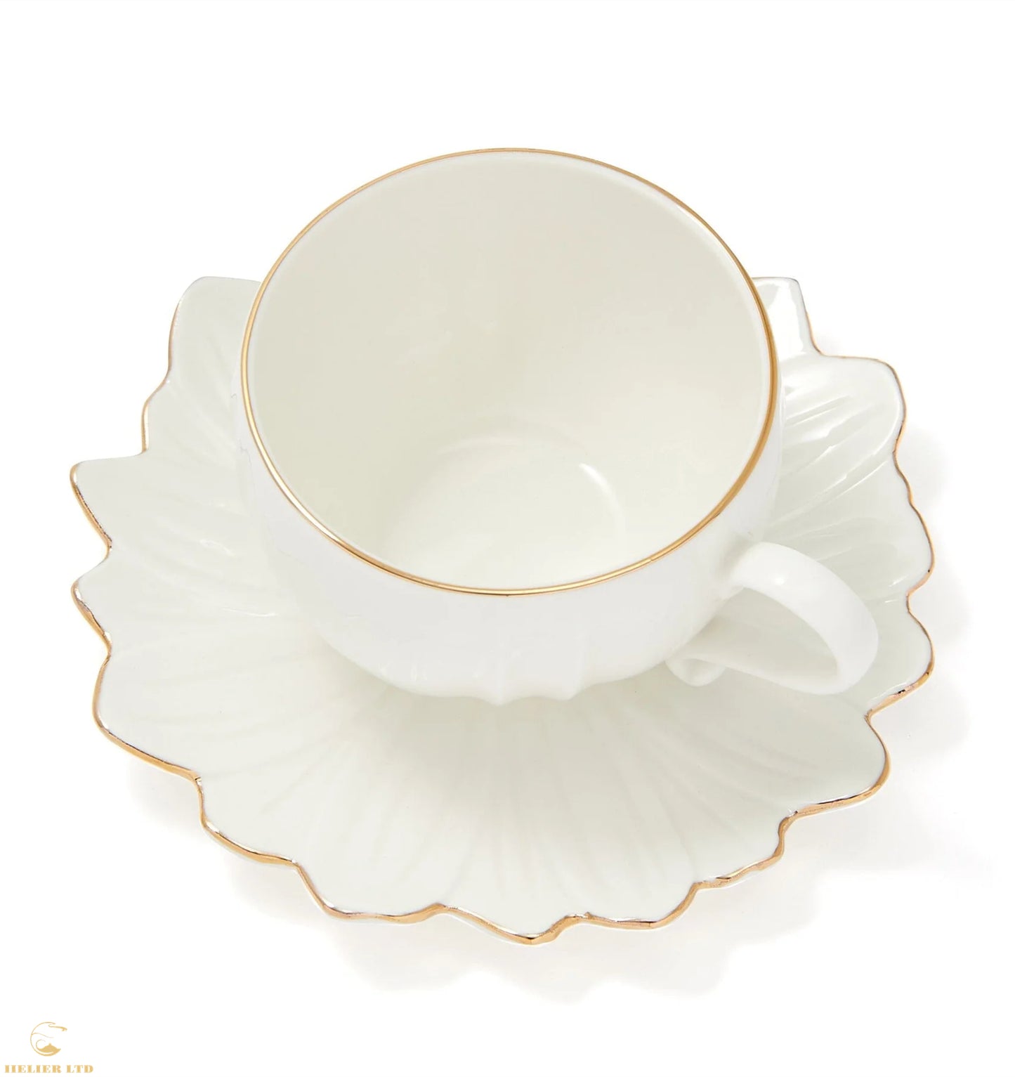 Omero floral cup and saucer
