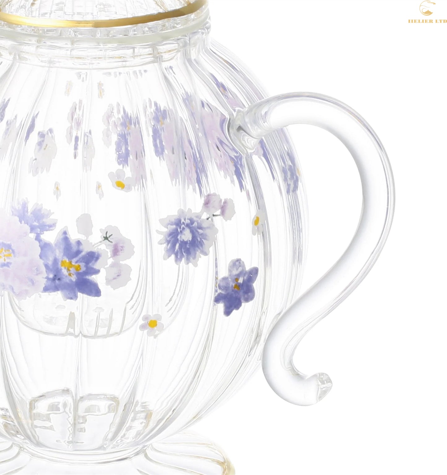 Arvo Ruffled Glass Teapot