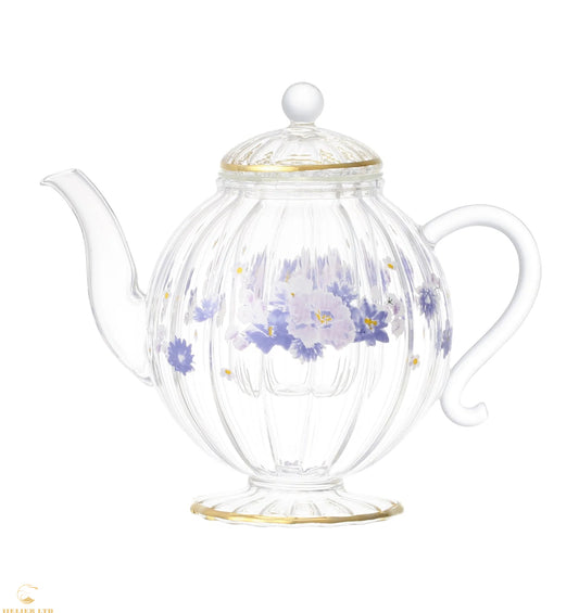 Arvo Ruffled Glass Teapot