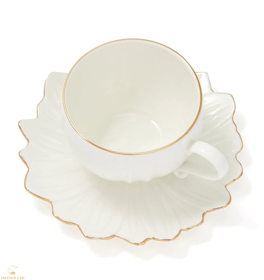 Omero floral cup and saucer