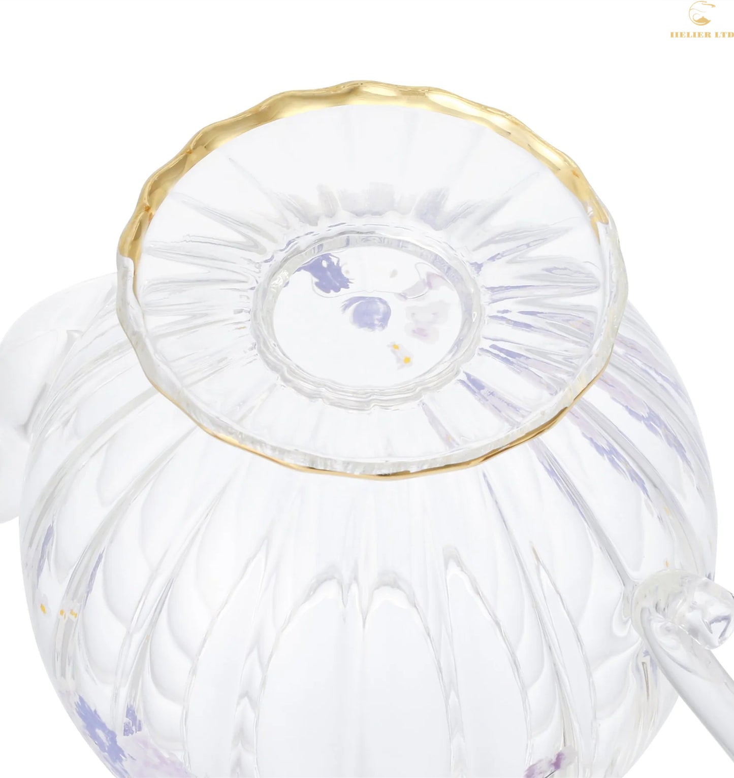 Arvo Ruffled Glass Teapot